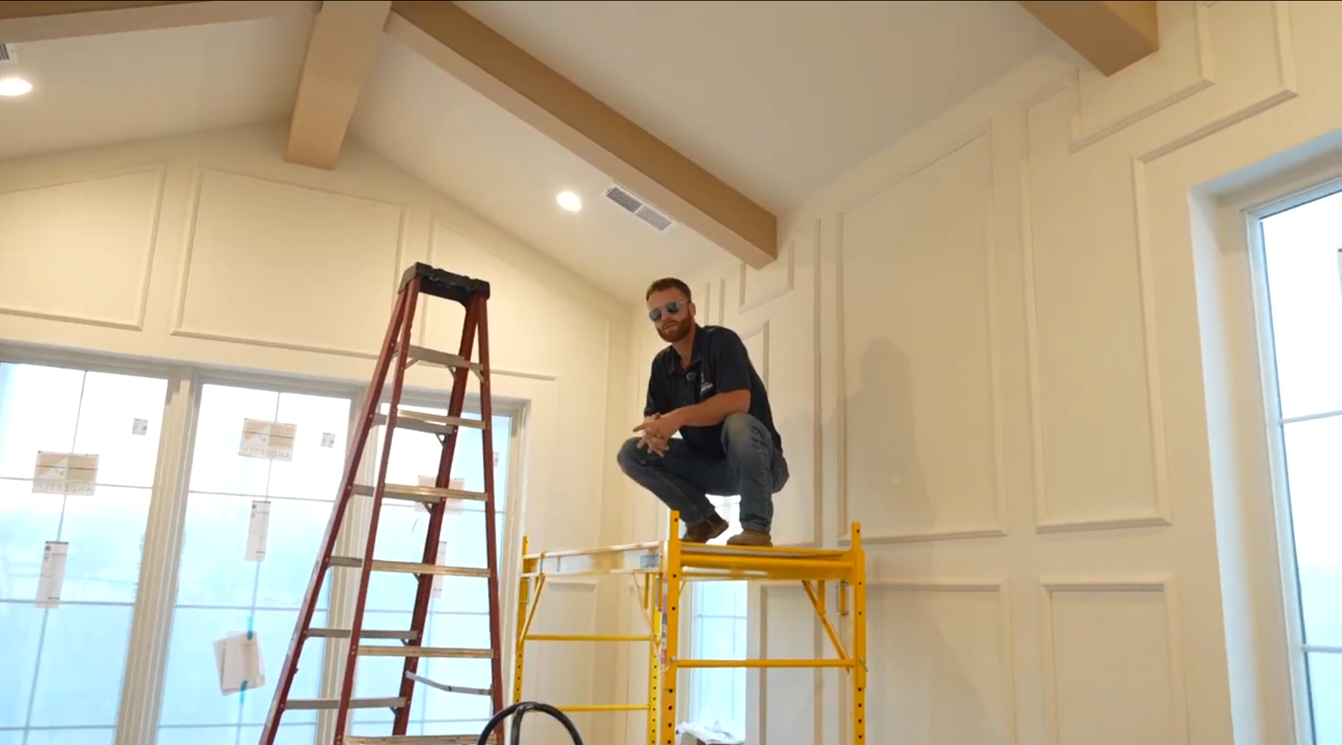 TV installation example